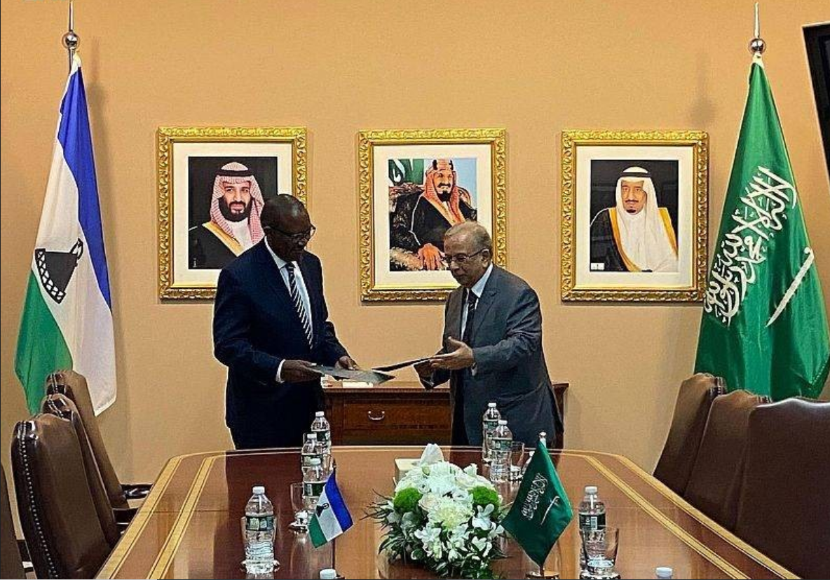 المملكة توقّع اتفاقية إقامة علاقات دبلوماسية مع ليسوتو