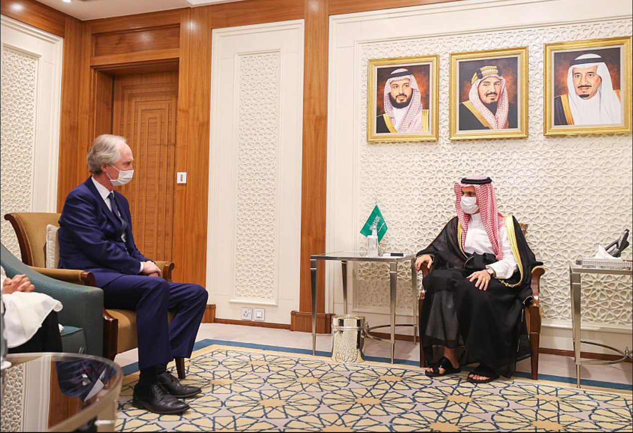 سمو وزير الخارجية يستقبل مبعوث الأمم المتحدة الخاص إلى سوريا