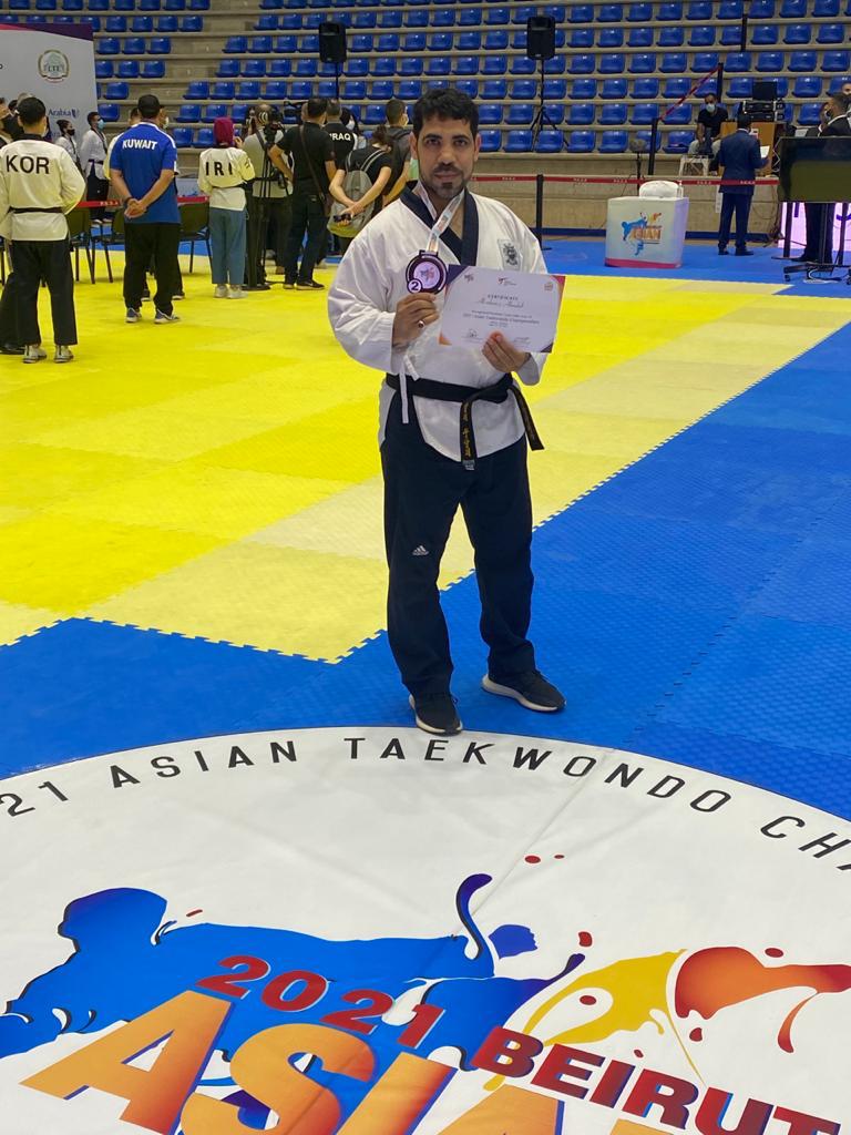 أخضر التايكوندو يخطف فضية آسيا