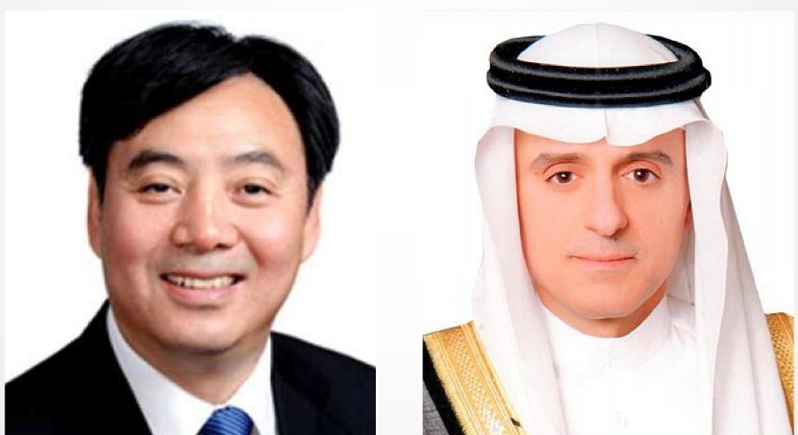 وزير الدولة للشؤون الخارجية عضو مجلس الوزراء يجری اتصالا هاتفيا بالمبعوث الصيني الخاص للشرق الأوسط