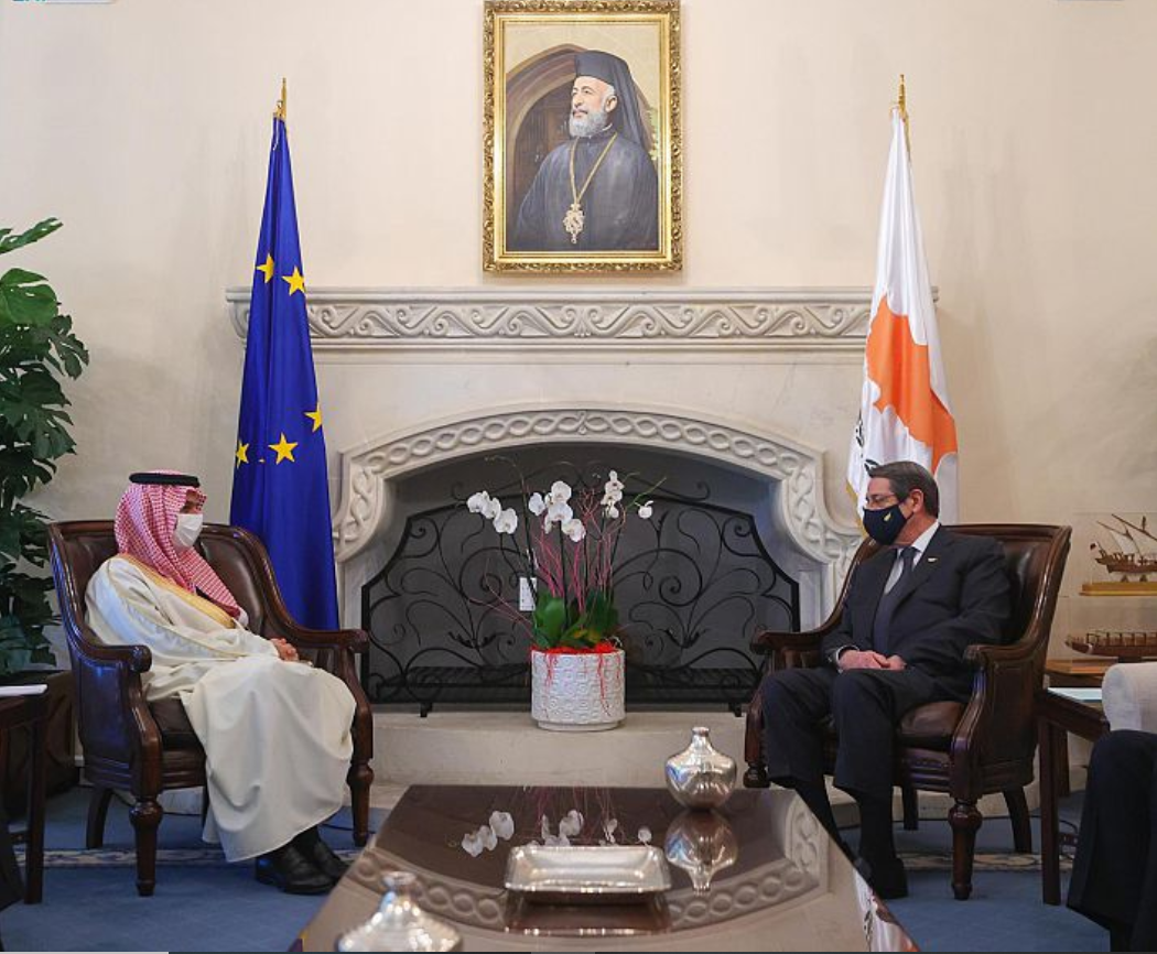 رئيس جمهورية قبرص يستقبل سمو وزير الخارجية