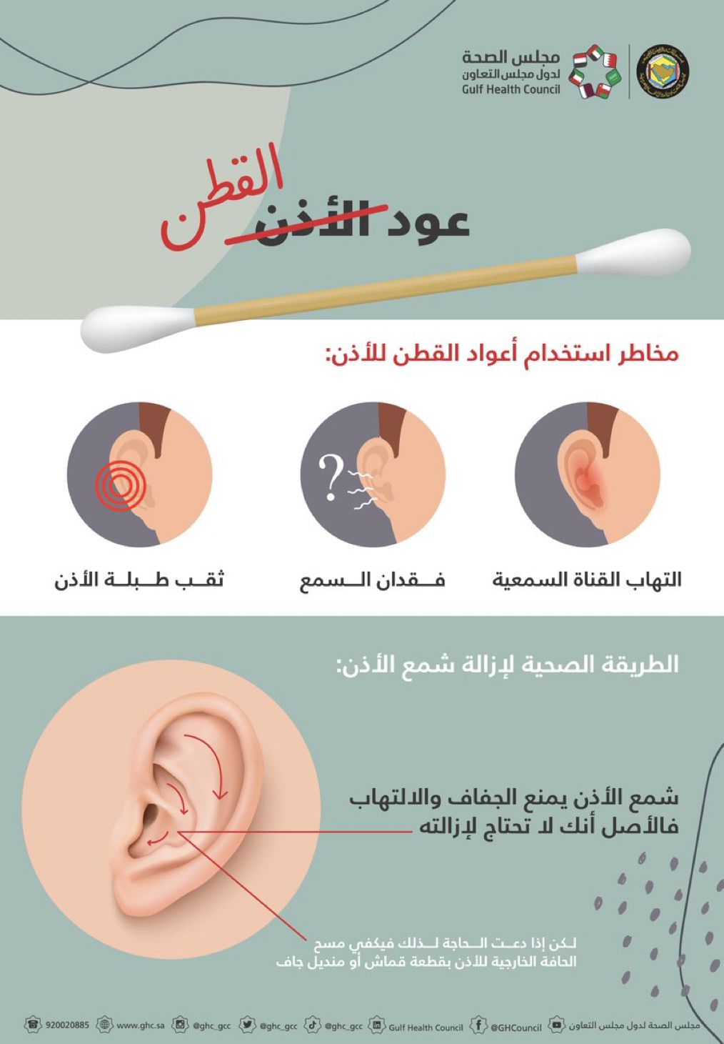 مجلس الصحة الخليجي يصحح اسم و استخدامات اعواد القطن