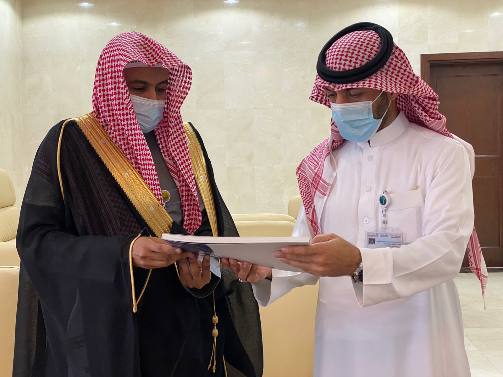 مدير عام هيئة الأمر بالمعروف بمنطقة حائل يزور مدير عام فرع الديوان العام للمحاسبة بالمنطقة