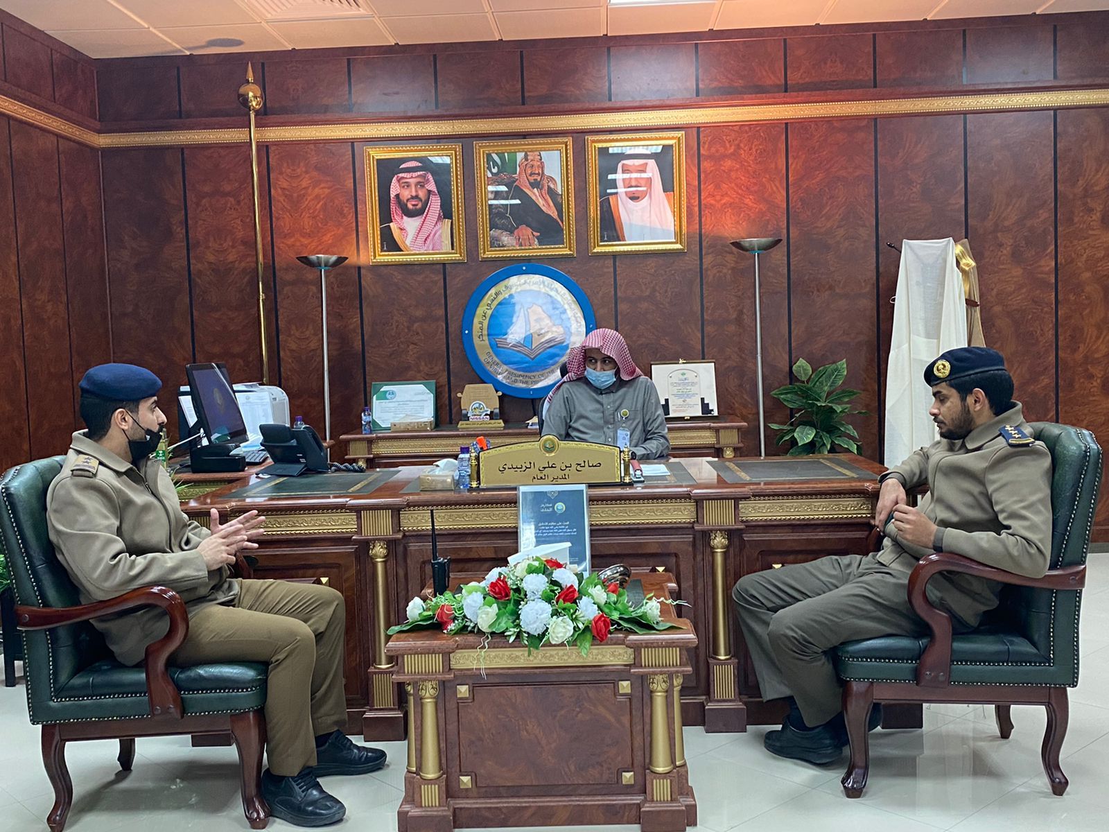 مدير عام هيئة الأمر بالمعروف بمنطقة حائل يستقبل وفداً من الدفاع المدني بالمنطقة
