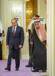 خادم الحرمين الشريفين يستقبل رئيس جمهورية مصر العربية ويقيم مأدبة غداء تكريماً لفخامته