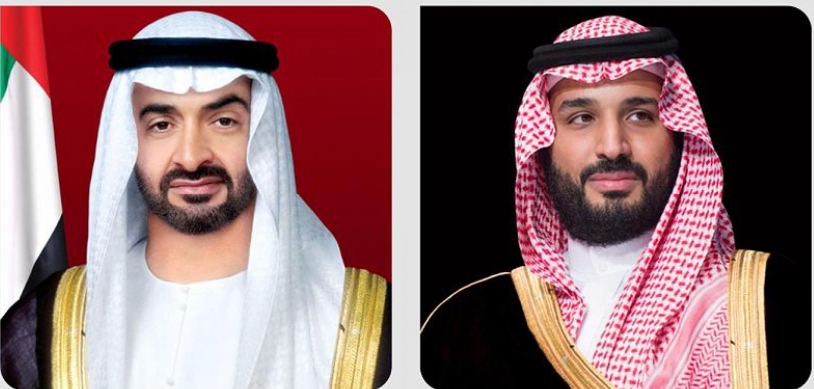 سمو ولي العهد يبعث برقية لسمو ولي عهد أبو ظبي