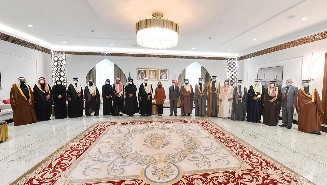 رئيس مجلس الشورى يجري مباحثات مشتركة مع معالي رئيس مجلس النواب بمملكة البحرين