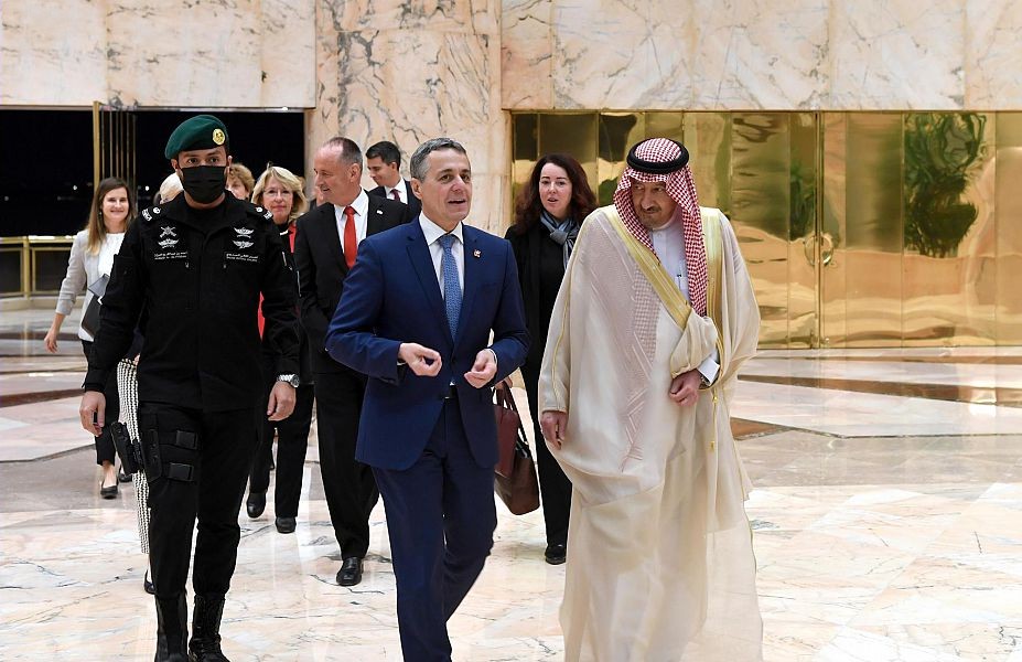 نائب وزير الخارجية يستقبل نائب رئيس المجلس الاتحادي وزير الخارجية السويسري