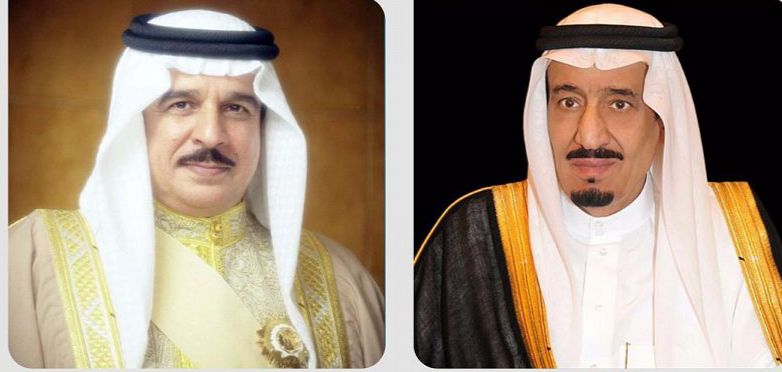 خادم الحرمين الشريفين يتلقى برقيتي تهنئة من ملك البحرين وسمو ولي عهده بمناسبة نجاح الفحوصات الطبية