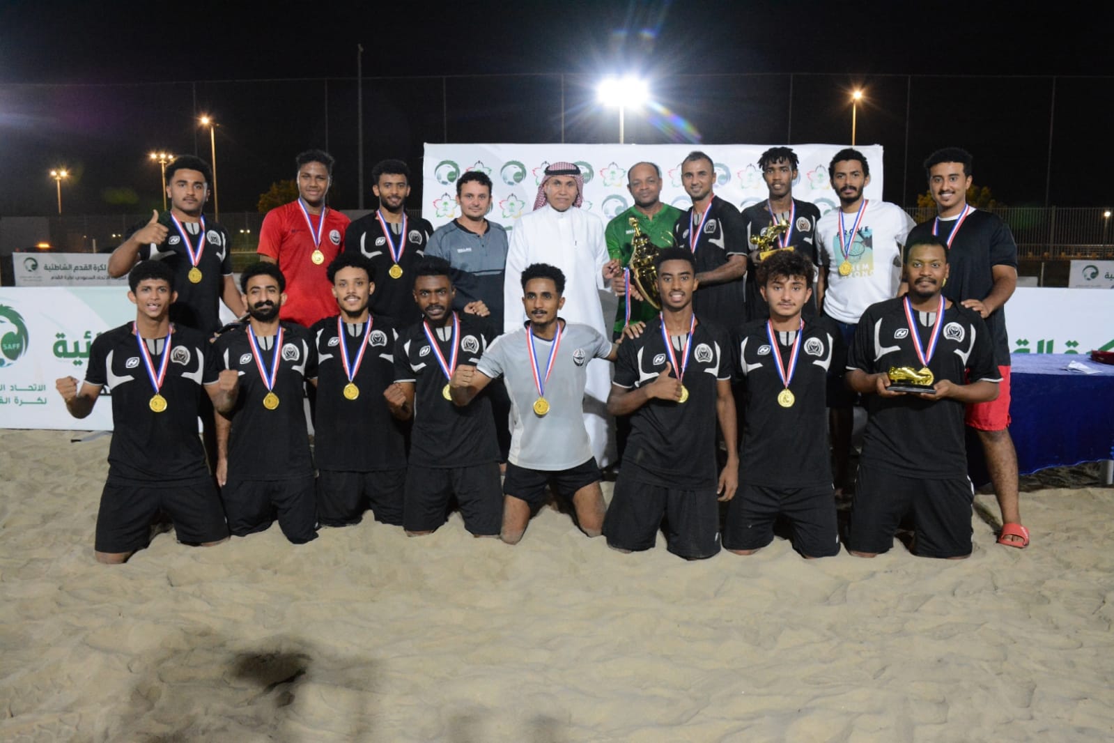 وزارة الرياضة تختم بطولة كرة القدم الشاطئية الرمضانية بجازان 
