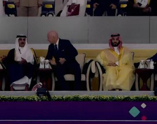 ولي العهد يشهد افتتاح كأس العالم في قطر