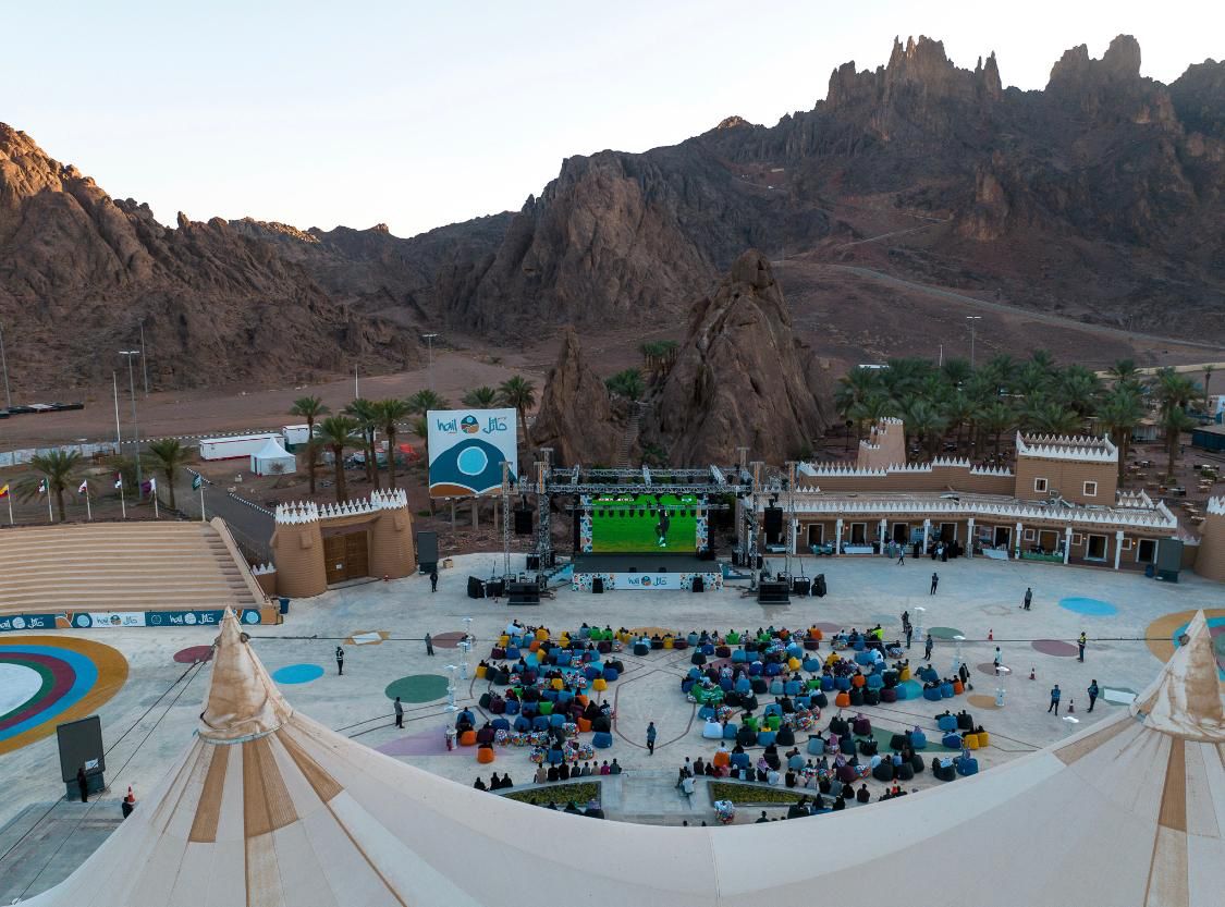 منطقة كاس العالم في موسم حائل تجذب الزوار 