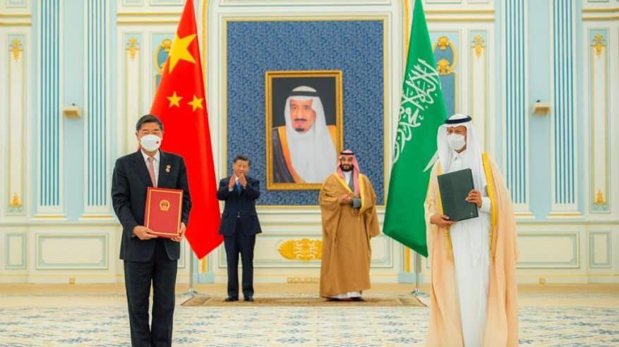 سمو ولي العهد يستقبل رئيس جمهورية الصين الشعبية ويعقدان جلسة مباحثات رسمية