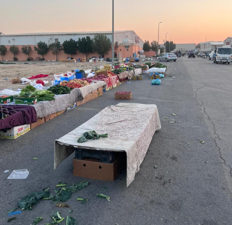 أمانة الشرقية تضبط 8 أطنان خضار وفواكه مجهولة المصدر بالدمام