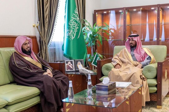 سمو محافظ الخرج يستقبل رئيس فرع النيابة العامة بالمحافظة