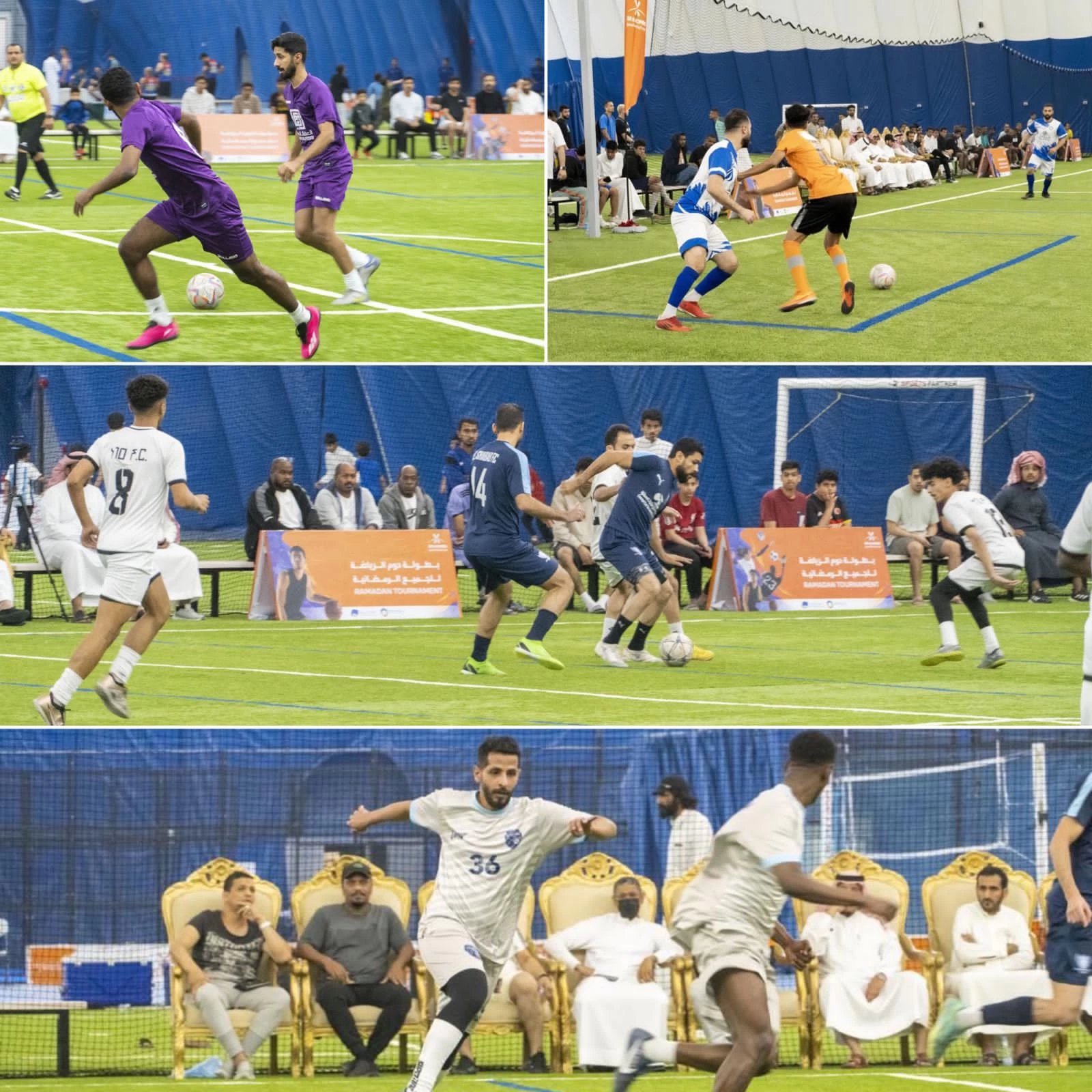 اليمامة والعسيري يتنافسان علي كأس بطولة دوم الرياضة للجميع .