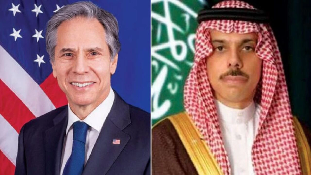 سمو وزير الخارجية يتلقى اتصالاً هاتفياً من وزير الخارجية الأمريكي
