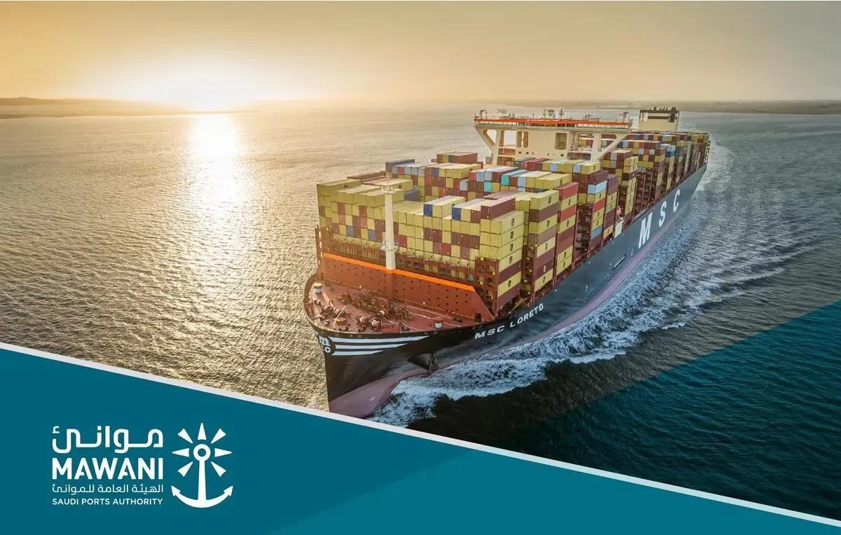 بطاقة استيعابية تبلغ 24,346 حاوية قياسية.. وصول أكبر سفينة حاويات في تاريخ الموانئ السعودية