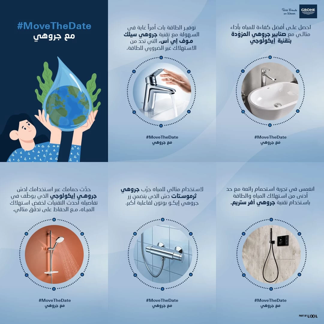 في يوم تجاوز الأرض :مبادرات فعالة تدعم المجتمع لترشيد استخدام المياه وتعزيز الاستدامة