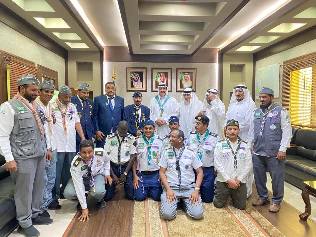 محافظ ابوعريش يلتقي برواد الكشافة بالمحافظة