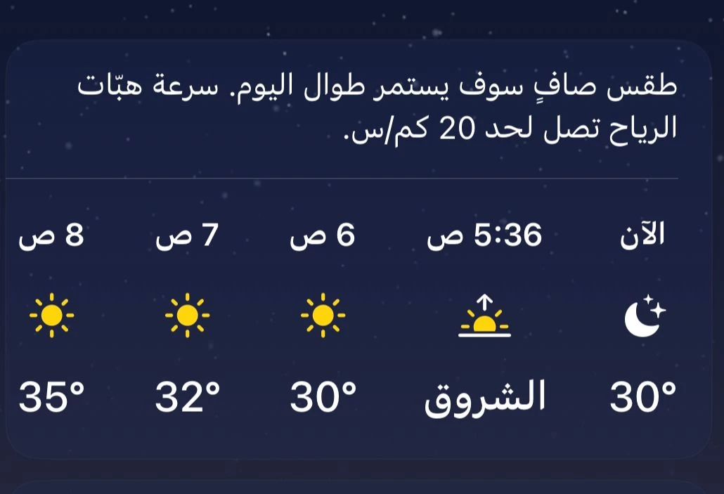 شاهد . . توقعات الأرصاد لطقس اليوم 