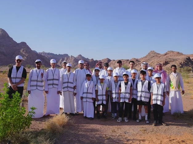 هيئة تطوير محمية الملك سلمان بن عبدالعزيز الملكية ‏ ‏تنظم مبادرة تثقيفية وتدريبية لأعمال التشجير والرعاية مع نادي الطائي