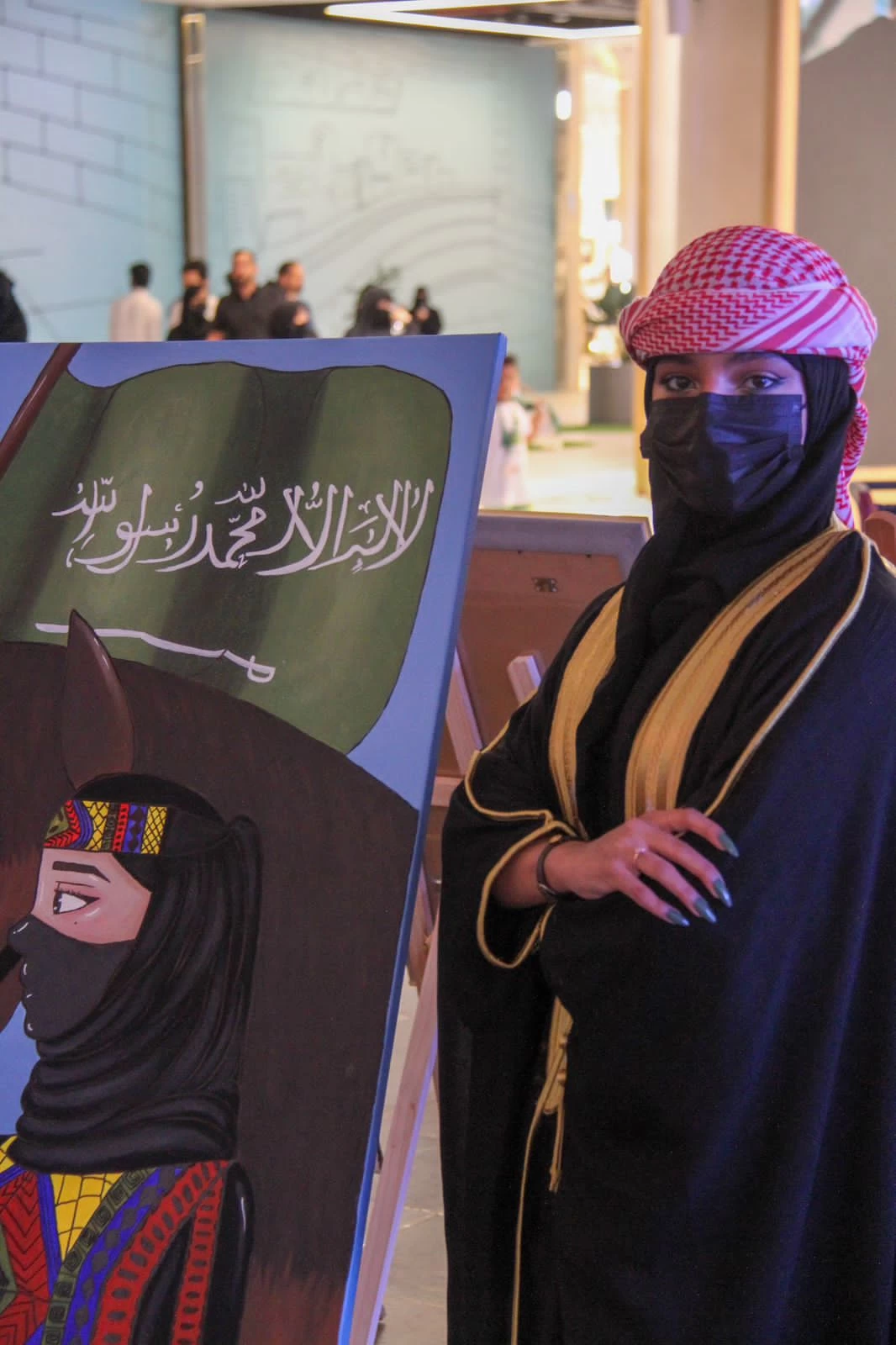 فريق روح الفرشاة الفني يحتفي باليوم الوطني (93)