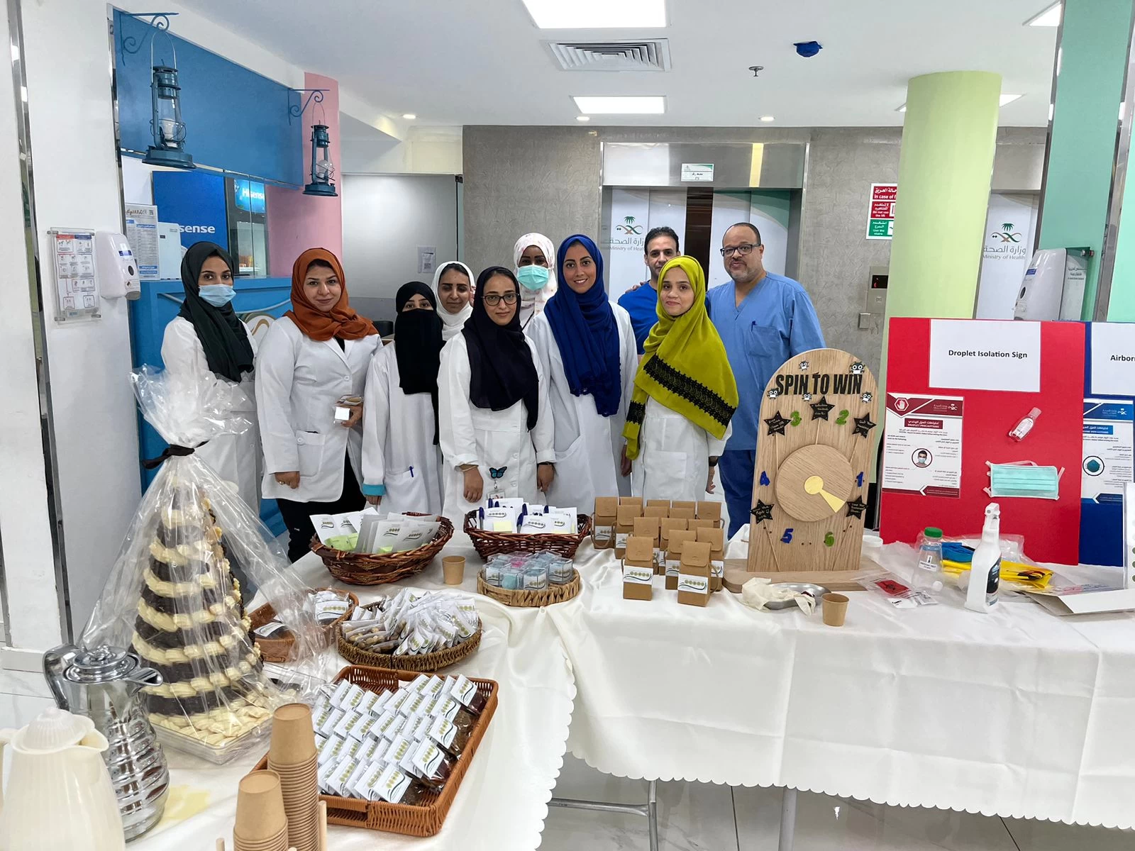 تفعيل الاسبوع العالمي لمكافحة العدوى بمستشفى العزيزية للاطفال 