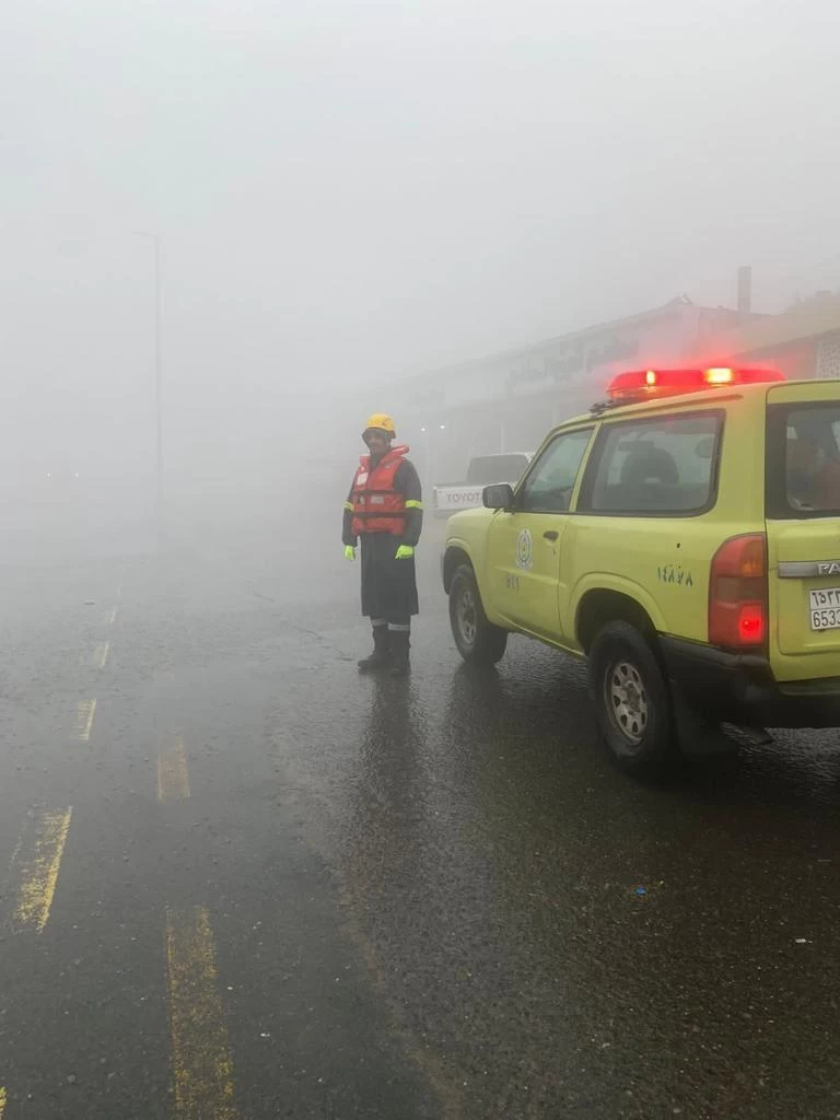 أمطار غزيرة عصر اليوم الجمعة على العاصمة المقدسة.