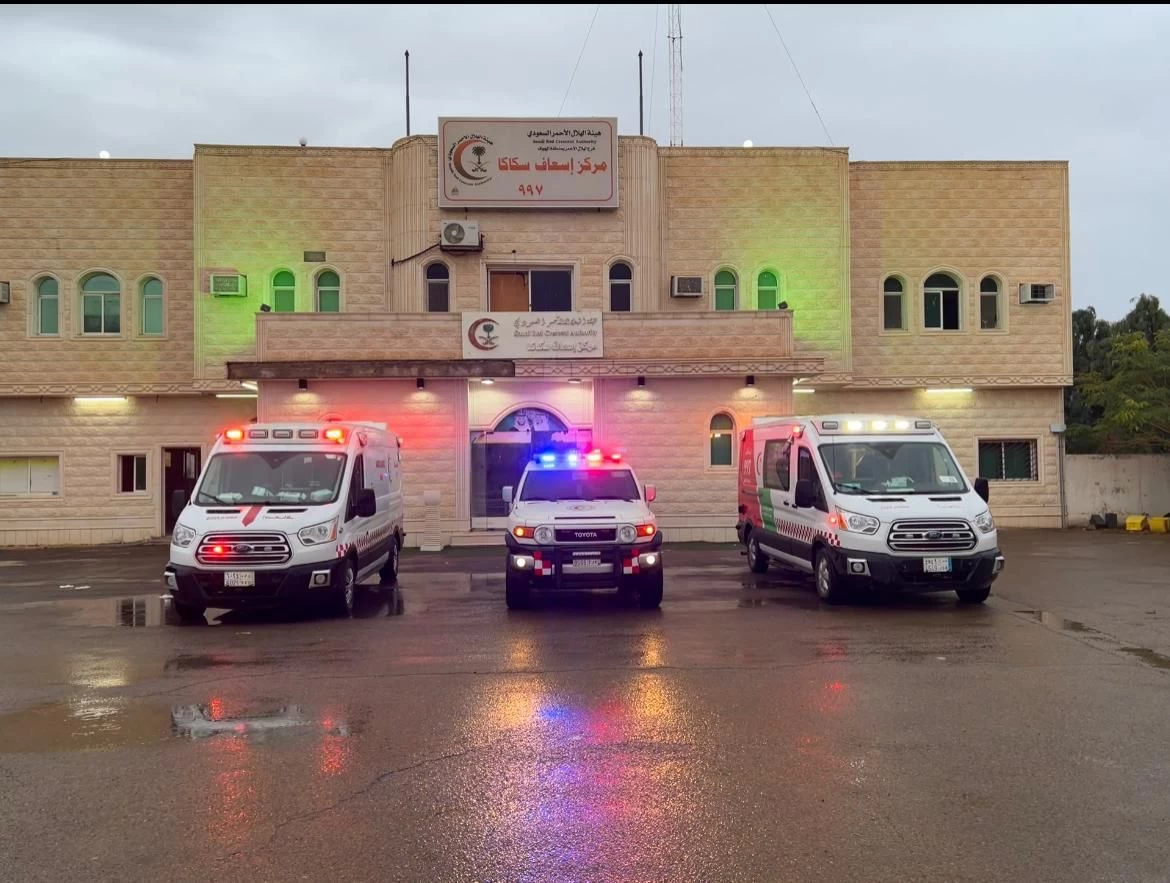 ​​​​​​​"الهلال الأحمر" بالجوف يرفع الجاهزية استعداداً للحالة المطرية