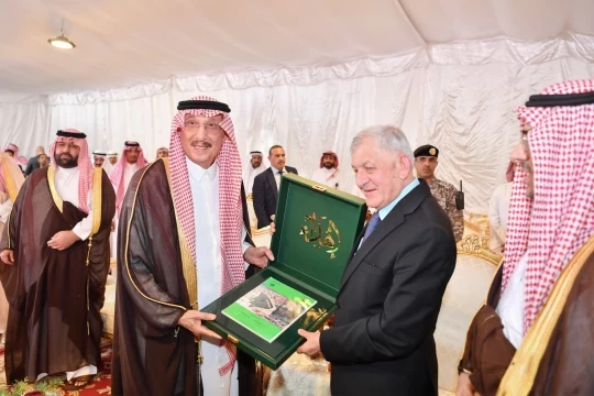 رئيس جمهورية العراق يزور مشروع سد وادي جازان..