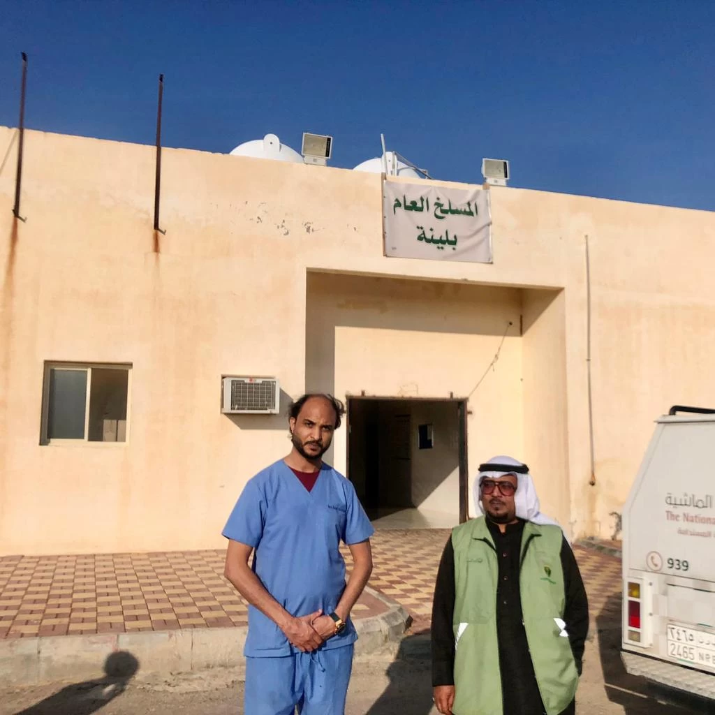 نائب مدير عام فرع بيئة الشمال يقوم بزيارة تفقدية للوحدة البيطرية بلينة