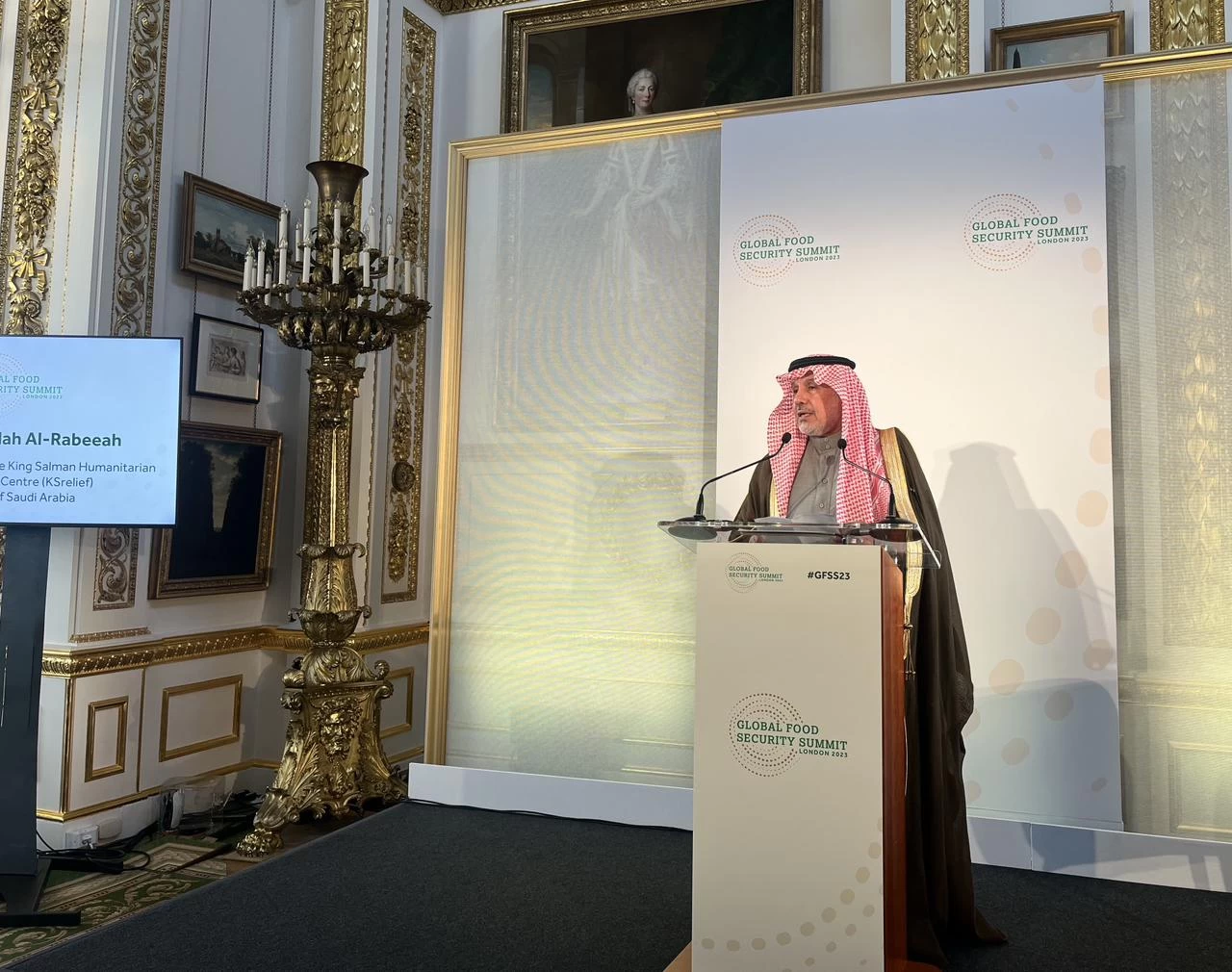 الدكتور عبدالله الربيعة يشارك بالقمة العالمية للأمن الغذائي في لندن