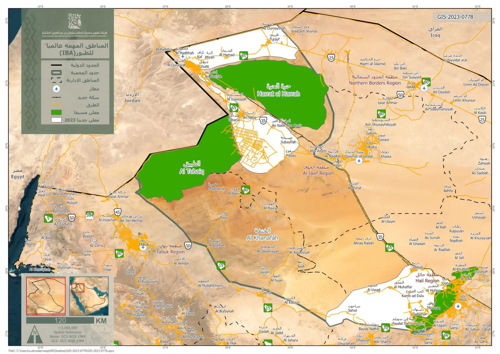 هيئة تطوير محمية الملك سلمان بن عبد العزيز الملكية تعلن مناطق جديدة مهمة للطيور عالمياً داخل حدودها