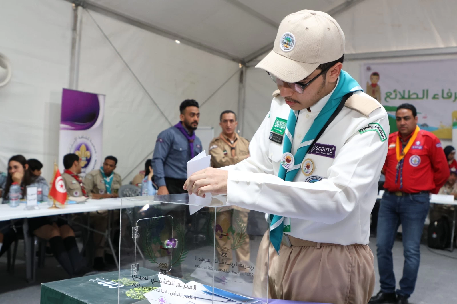 الكشافة السعودية تواصل مُشاركتها بالمخيم الكشفي العربي الـ 33