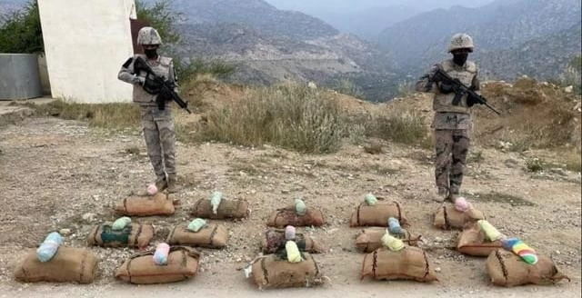 إحباط تهريب ( 150 ) كيلوجرامًا من نبات القات المخدر بجازان 