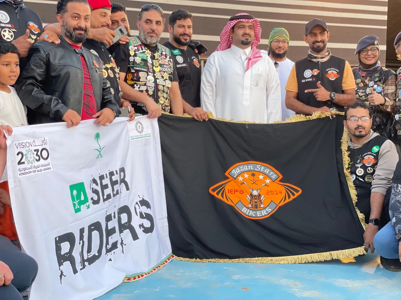 محافظ بيش يستقبل فريق نجوم جازان باكرز و عسير رايدرز للدراجات النارية.