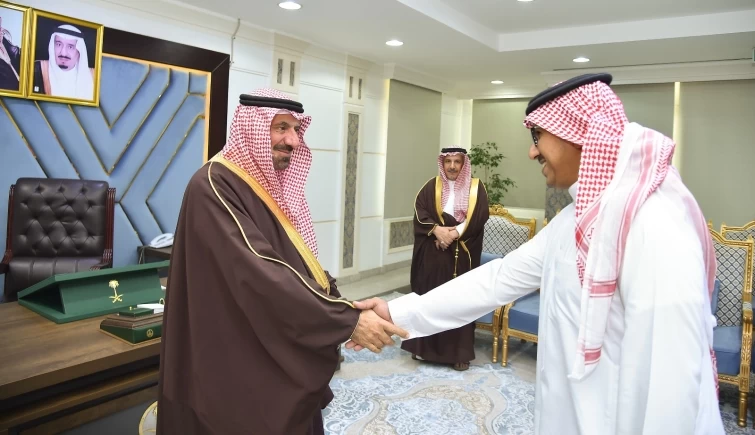 أمير نجران يستقبل قيادات الإمارة المهنئين بشهر رمضان المبارك 