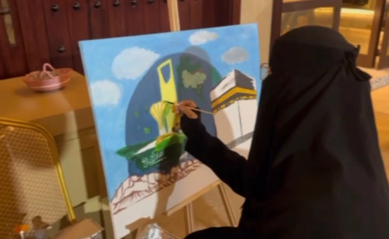 شبابية القطيف بريشة الفن تشارك بيوم التأسيس والرعايه والتأهيل تكرم منسوبيها