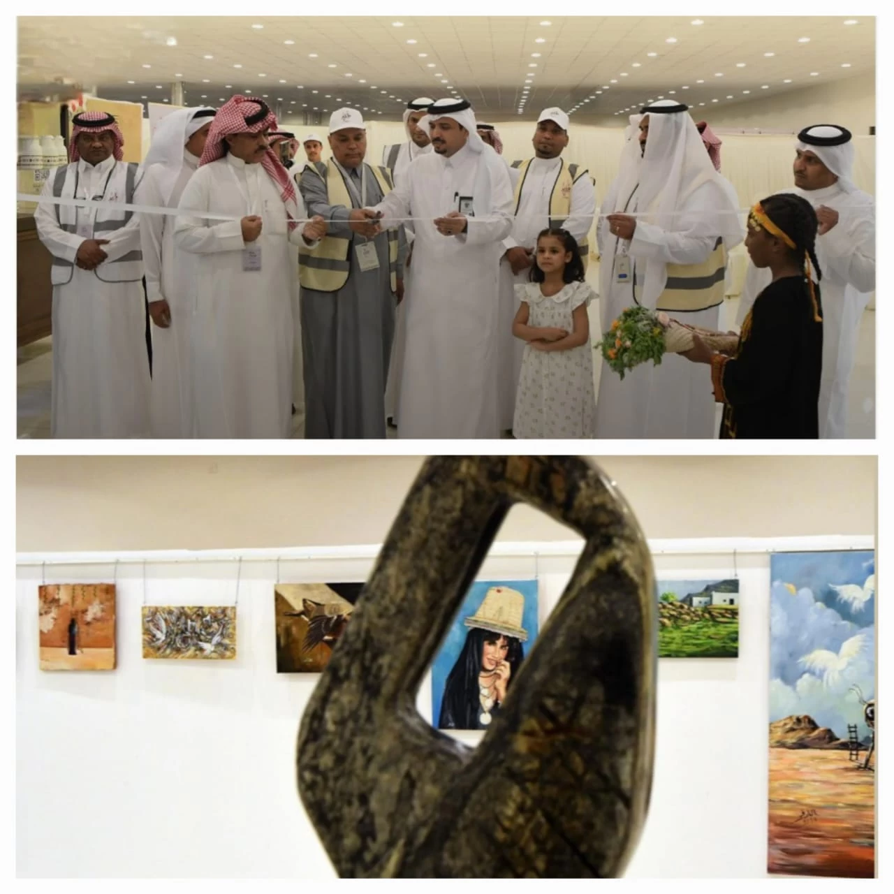 230 عملًا إبداعيًا في معرض " مساحات فنية " بمحافظة المجاردة 