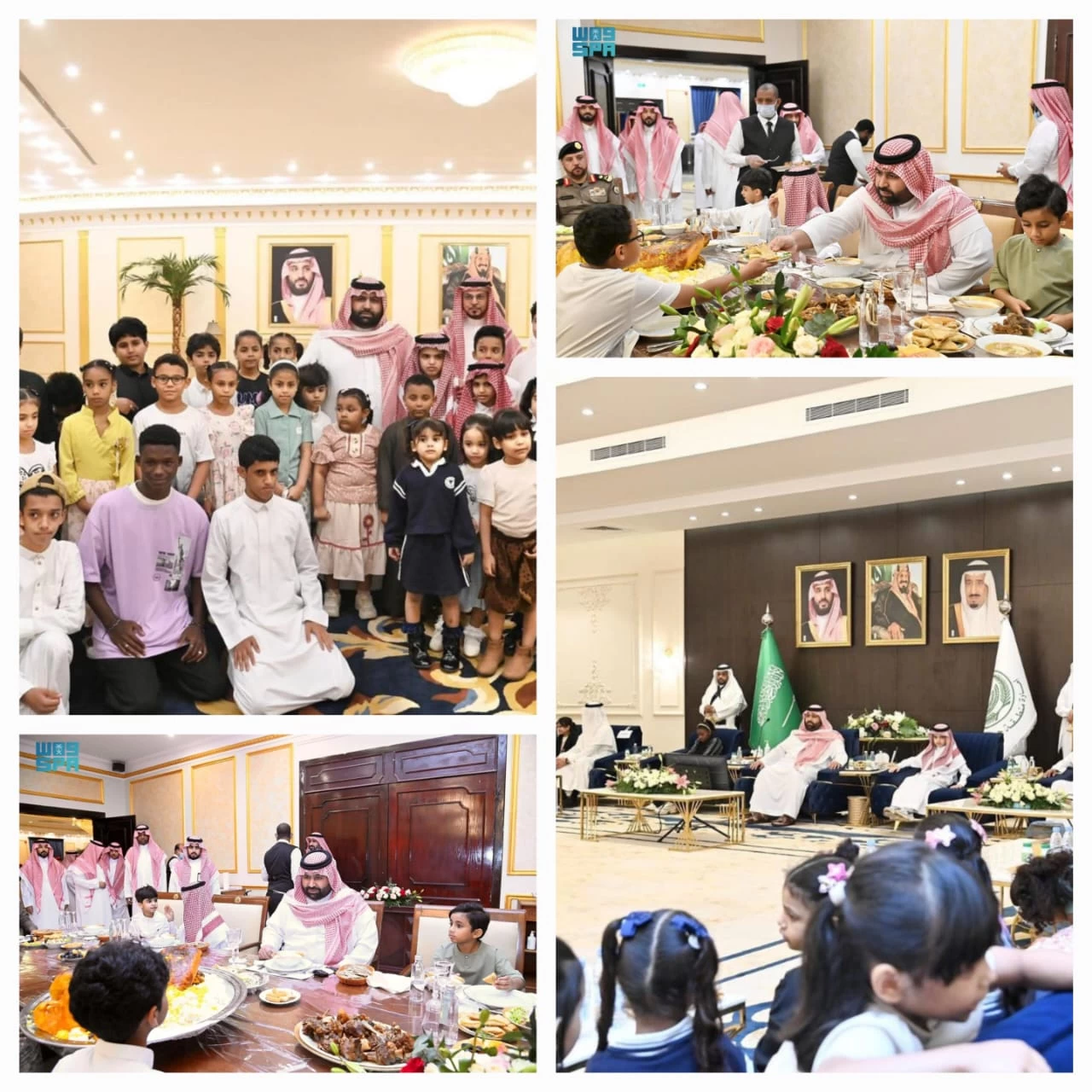 نائب أمير جازان يشارك الأيتام إفطارهم الجماعي السنوي