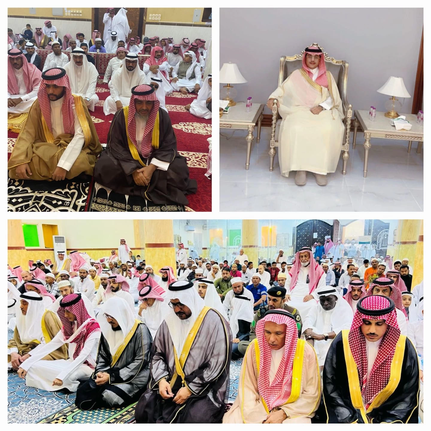 محافظ جزر فرسان يؤدي صلاة العيد مع جموع المصلين 