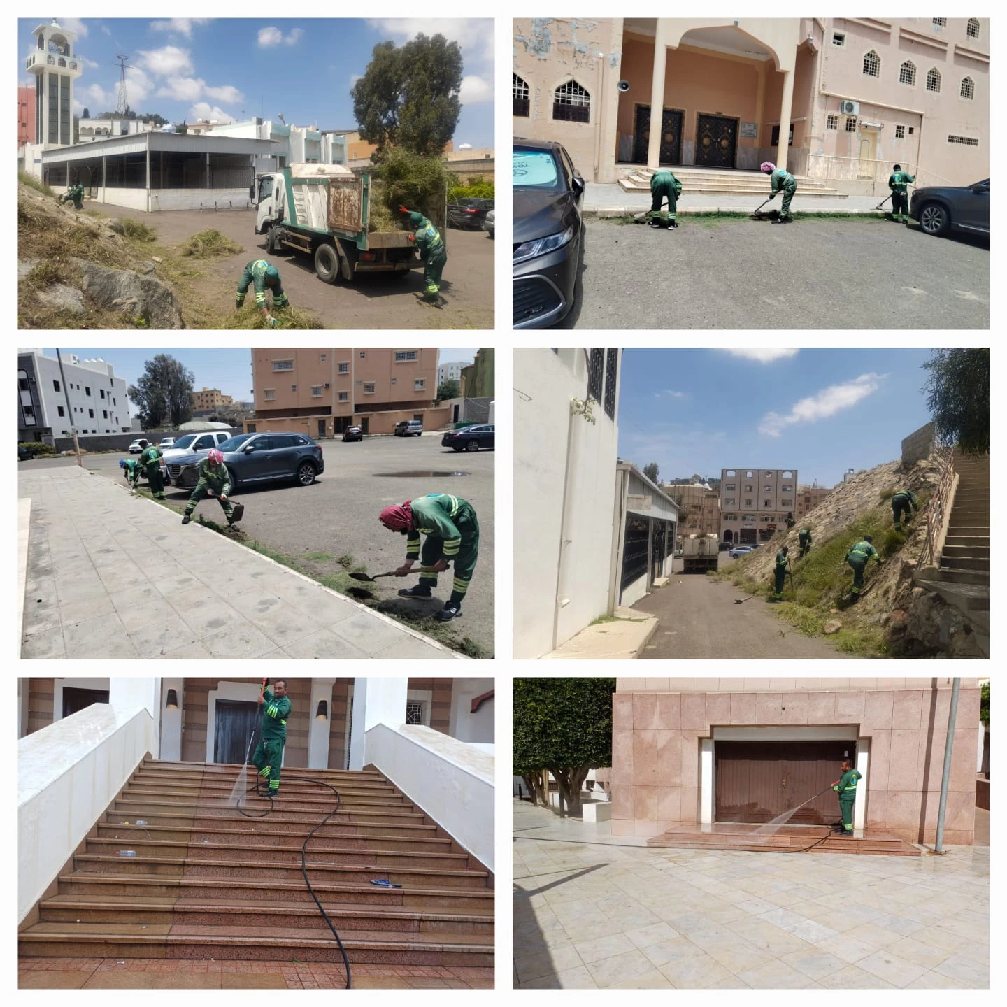 امانة عسير تسخر 648عامل و 44معدة لنظافة المساجد ومصليات العيد