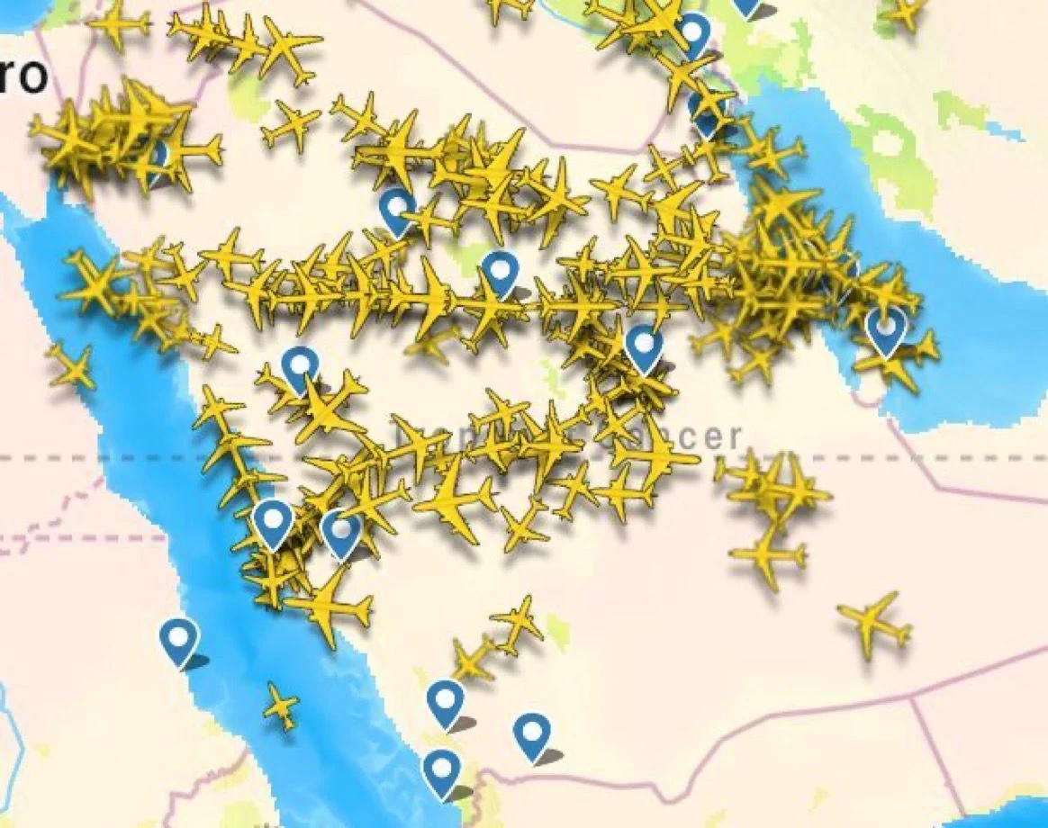 "شركات الطيران العالمية تفضل الأجواء السعودية كمسار آمن وبعيد عن المناطق المتوترة في رحلاتها"
