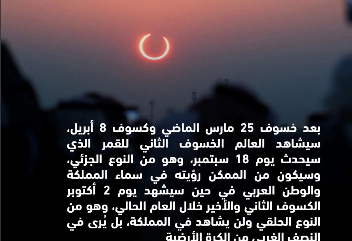 بعد خسوف 25 مارس الماضي وكسوف 8 أبريل، 4 ظواهر فلكية منتظرة في النصف الثاني من 2024