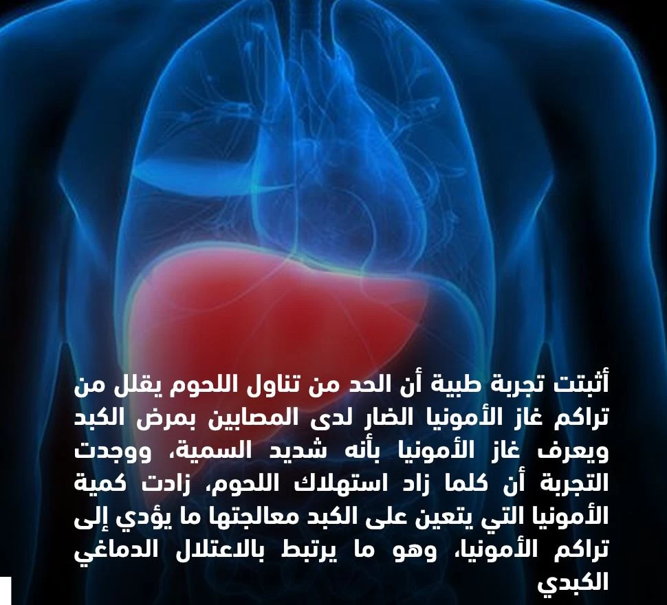 "تجربة طبية تحذر مرضى الكبد من تناول اللحوم بكميات كبيرة لتجنب خطر الموت"