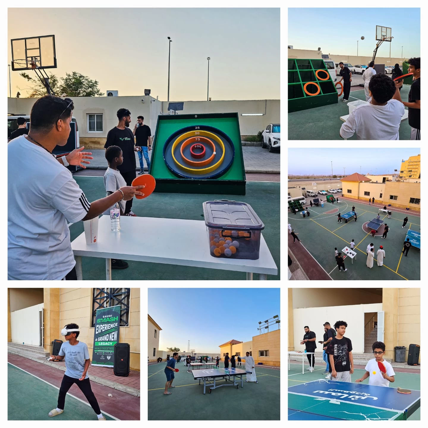 أبناء "بر جدة" ينفذون نشاطات تعليمية رياضية بالتزامن مع بطولة سماش 