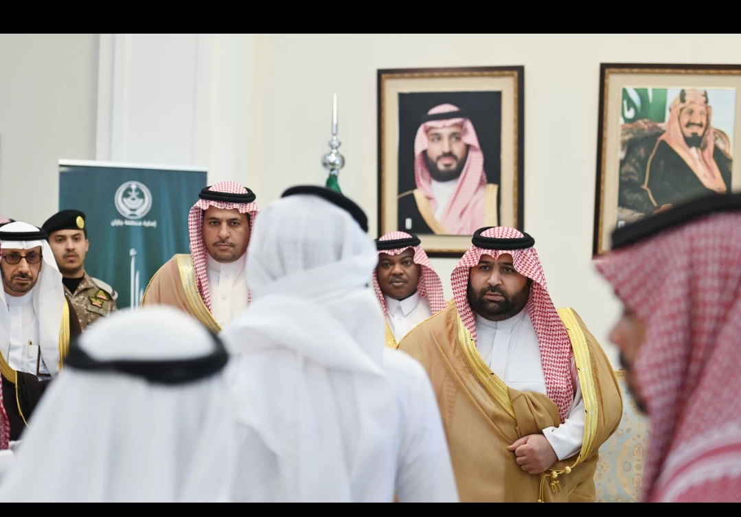 سمو نائب أمير منطقة جازان يستقبل المهنئين بعيد الفطر المبارك من منسوبي الإمارة