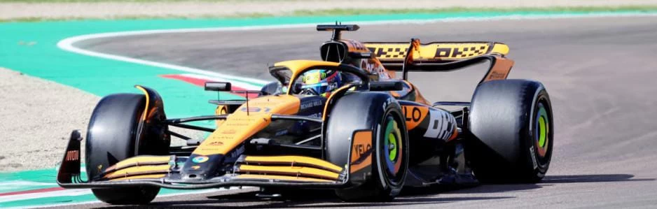 أوسكار ولاندو نوريس يتصدران جولة «التجارب الثالثة» لسباق جائزة إيميليا رومانيا الكبرى 