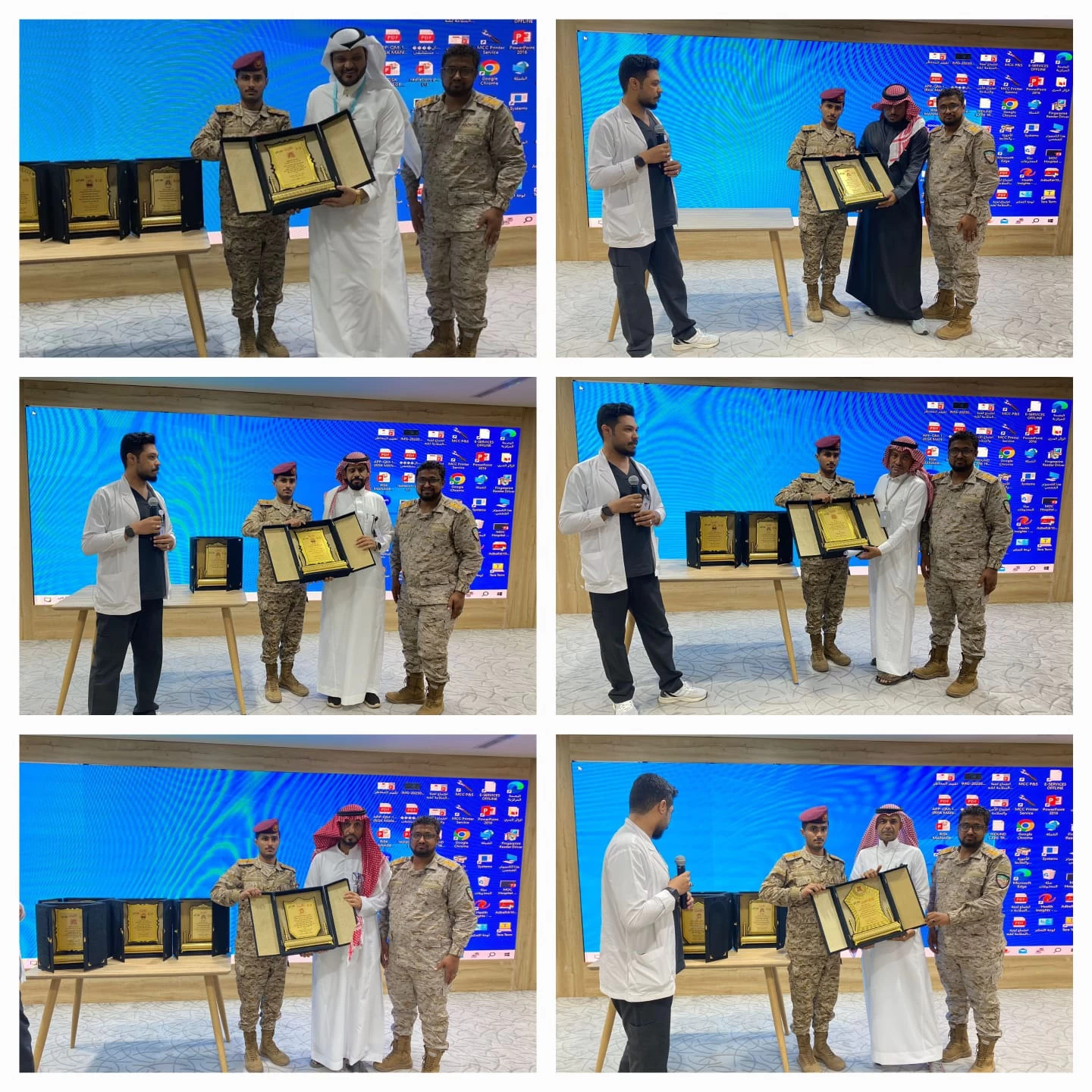 تكريم قيادات مستشفى صامطة العام من اللواء الثالث عاصفة 